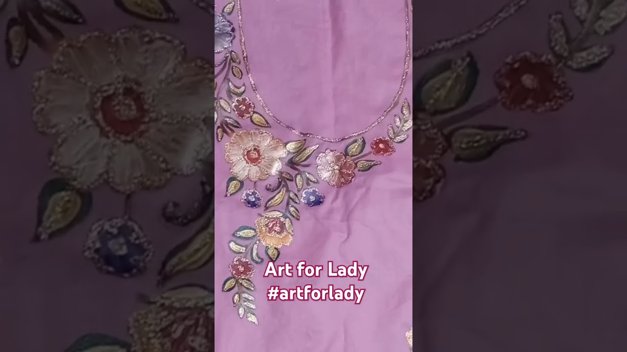 Painting Patterns on Qameez for Beginners||clothes design ||#artforlady