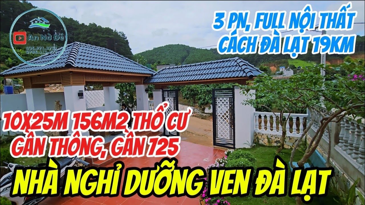NHÀ MỚI XÂY VEN ĐÀ LẠT, FULL NỘI THẤT, 3 PN, CÁCH 725 200M GIÁ CHỈ 3.78 TỶ #datlamdong #nhadep #home