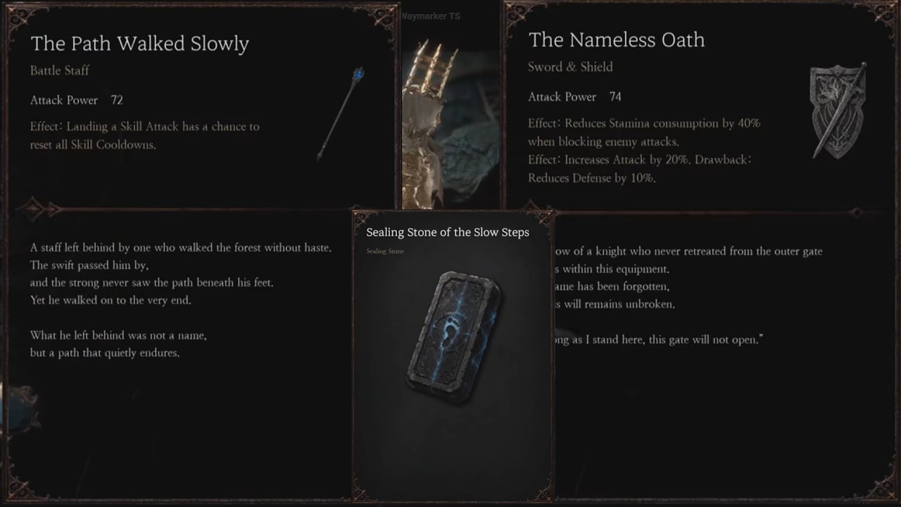 The Relic First Guardian Where To Get Sealing Stone of the Slow Steps Rune & Door Location Timestamp