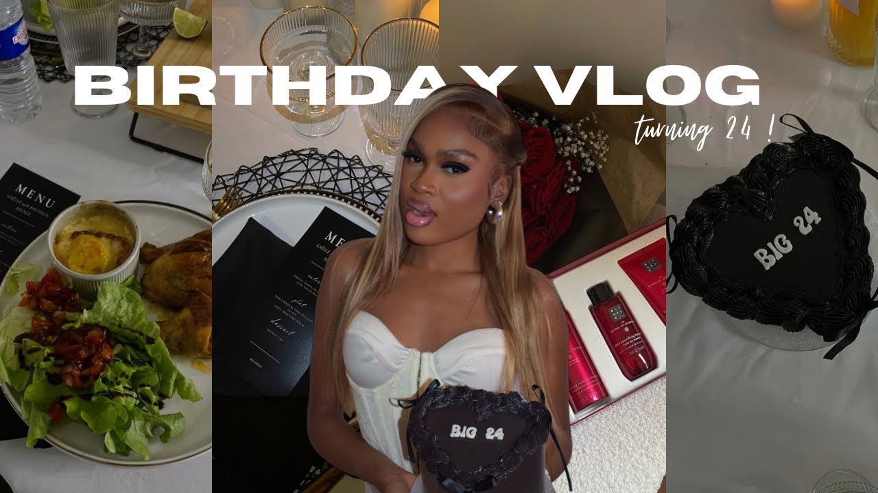 my 24th birthday vlog ( grwm , dinner , pictures, new hair) FR