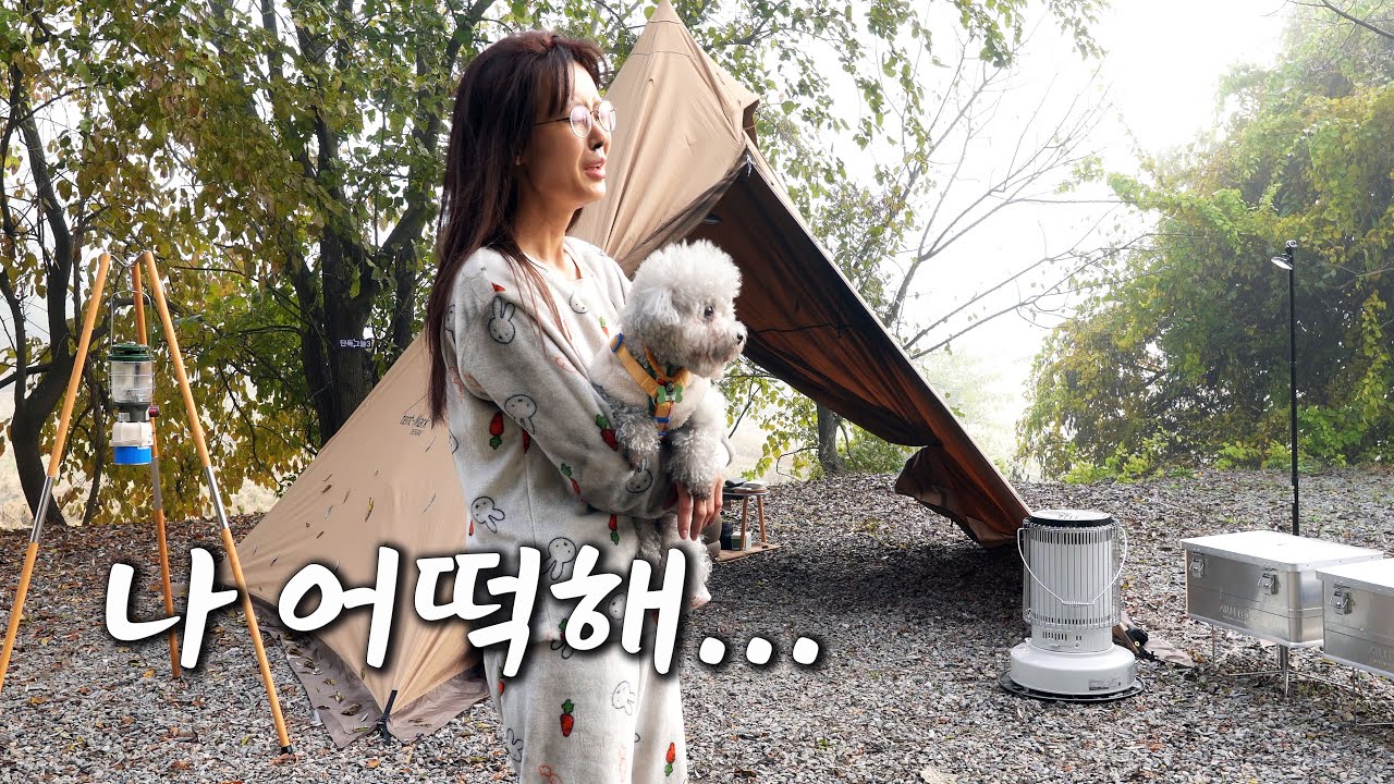 캠핑하다 죽을뻔 했습니다..봄이야 미안해...동계 캠핑의 위험성, 눈뜨지 못했더라면...
