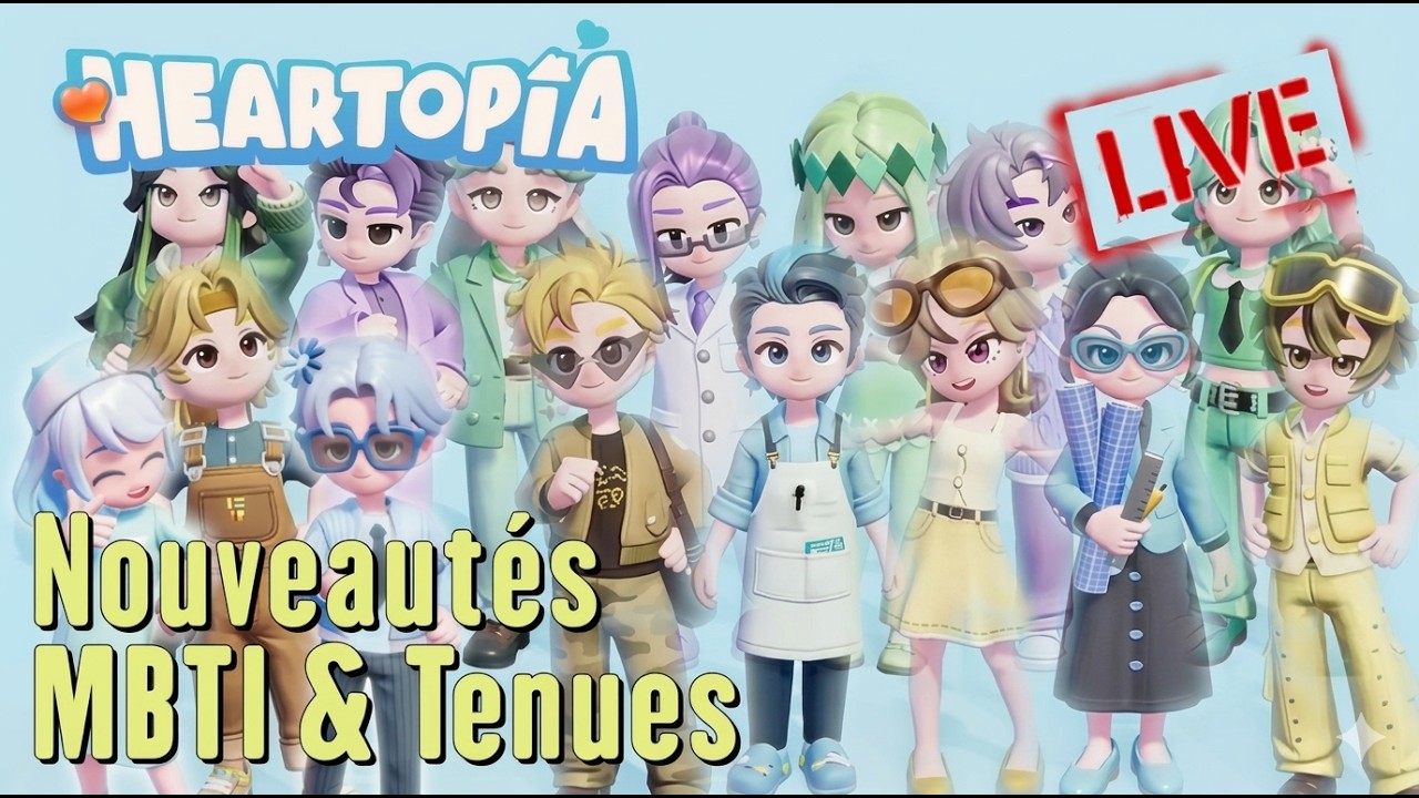 Heartopia - Découverte des tenues MBTI et Reset du samedi !