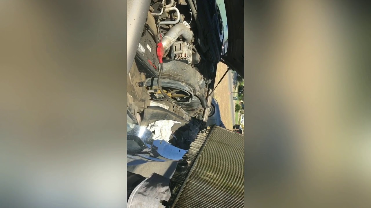 2006 ford f-250 6.0 radiator replacement overheating