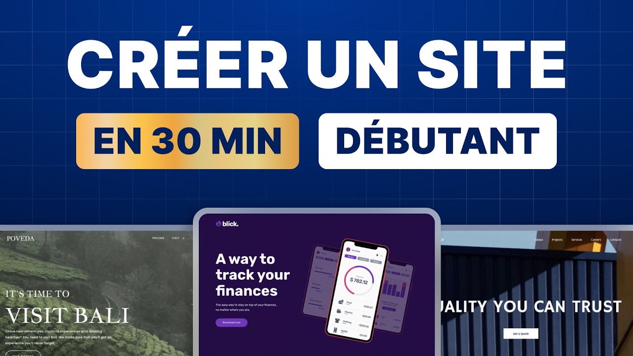 Comment créer un site web FACILEMENT en 30 minutes - Tutoriel Débutant 2025