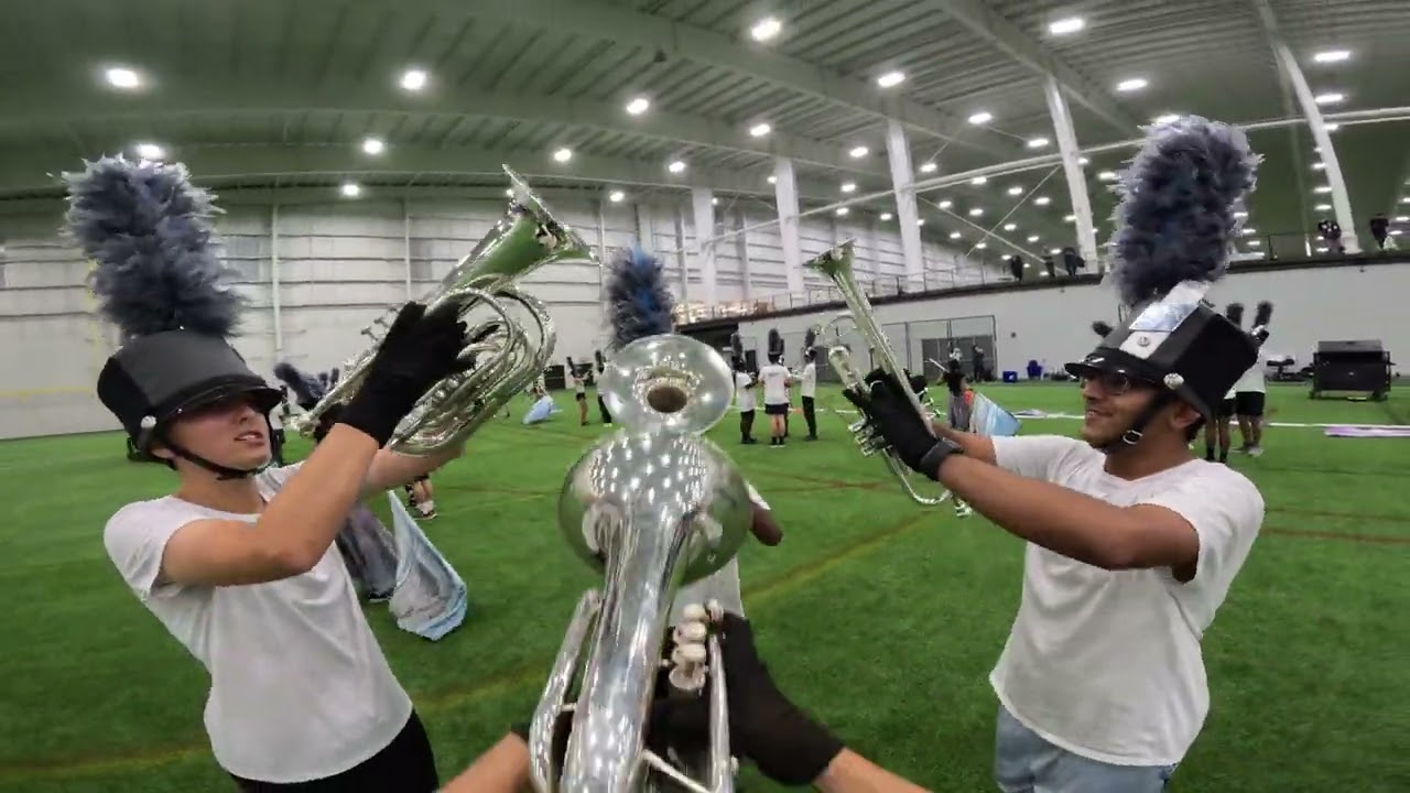 Panther Creek Highschool Marching Band 2024 Lead Baritone Headcam