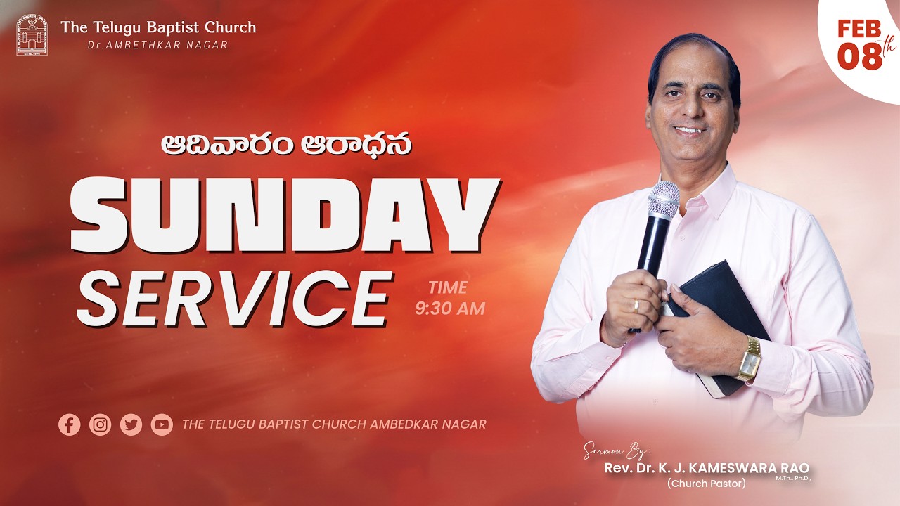 🔴LIVE SUNDAY SERVICE |08 Feb 2026 | TTBC  #kjk #sundayservice