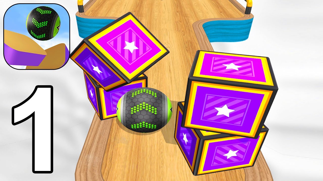 Going Balls - Gameplay Walkthrough Part 1 All Levels 1-4 Max Level (Android, iOS)