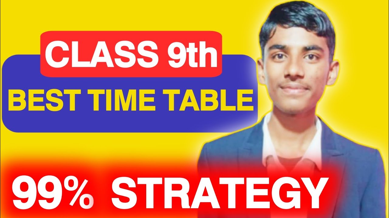 Best Timetable For Class 9 and 10 | Class 9th Toppers Time Table | To Score 99% in Class 9