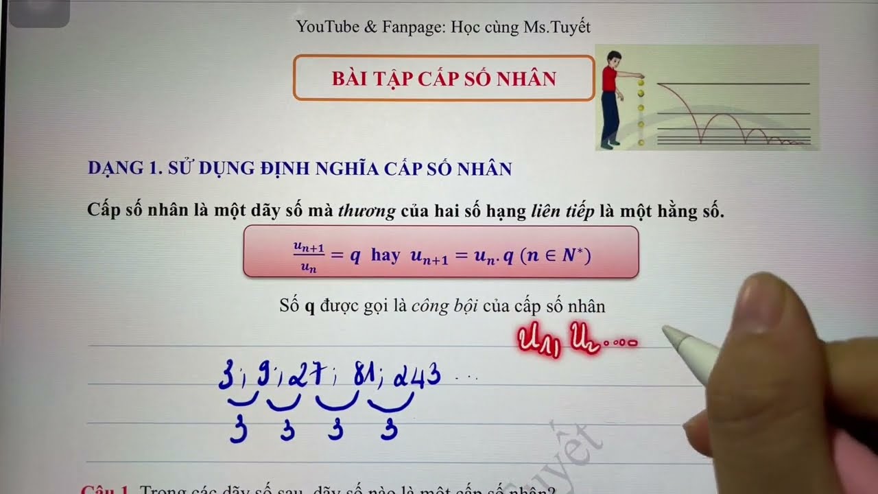 Toán 11.CĐ2. Tiết 3.Cấp Số Nhân - Lý thuyết và bài tập