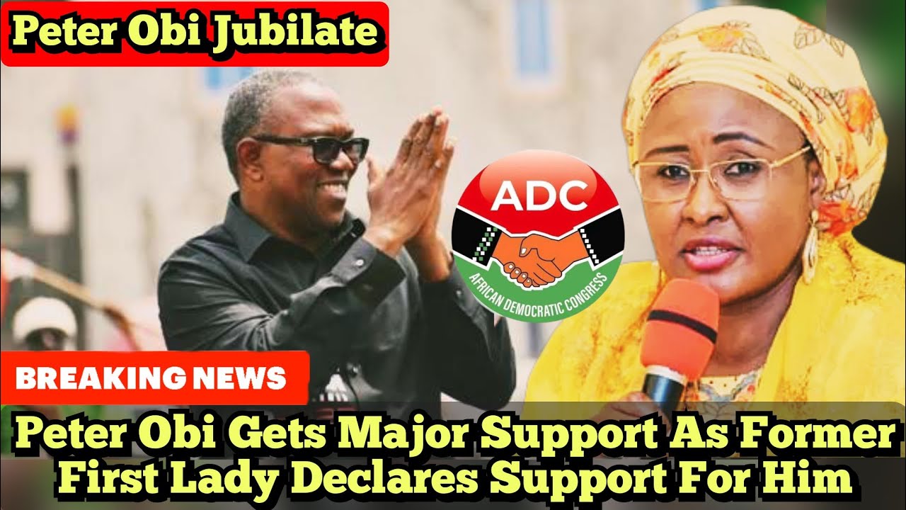 Peter Obi Gets Major Support As Former First Lady Declares Support For Him