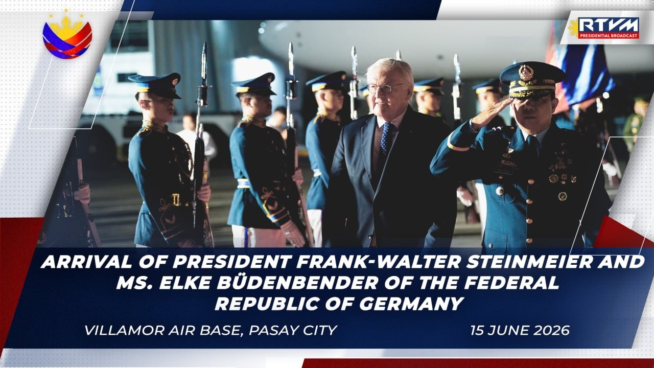 Arrival of President Frank-Walter Steinmeier and Ms. Elke B&uuml;denbender of Germany