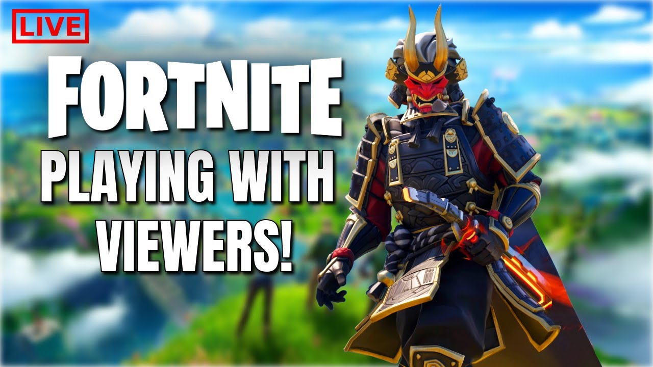 Streamer Playing With Viewers ! Fortnite Live Stream