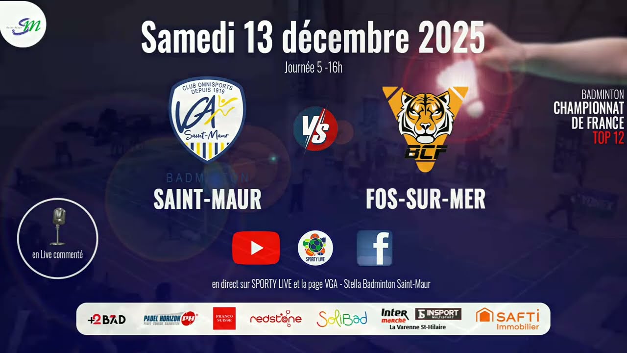 TOP 12 - 5eme journée : Saint-Maur / Fos-sur-Mer