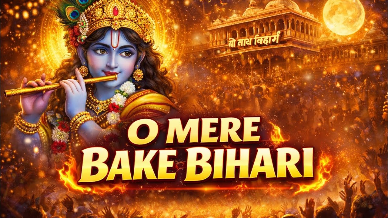 O Mere Banke Bihari | Vrindavan Ka Sabse Pyara Bhakti Geet 🙏 ​#BankeBihari #RadheRadhe 