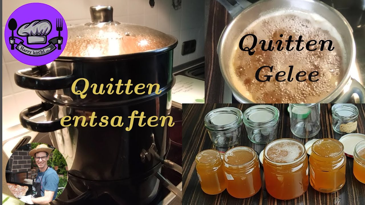 Quittengelee mit Entsafter