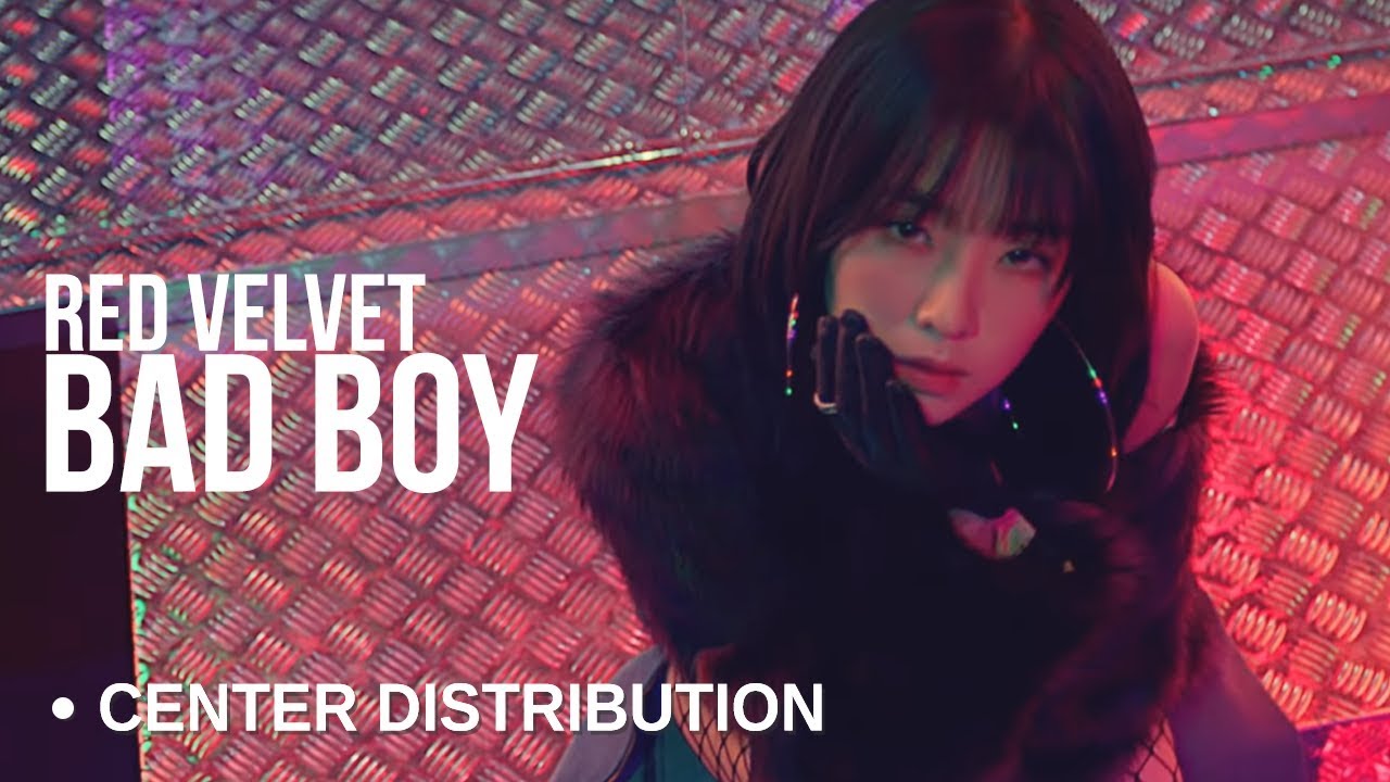 Red Velvet - Bad Boy l Center Distribution (Color Coded)