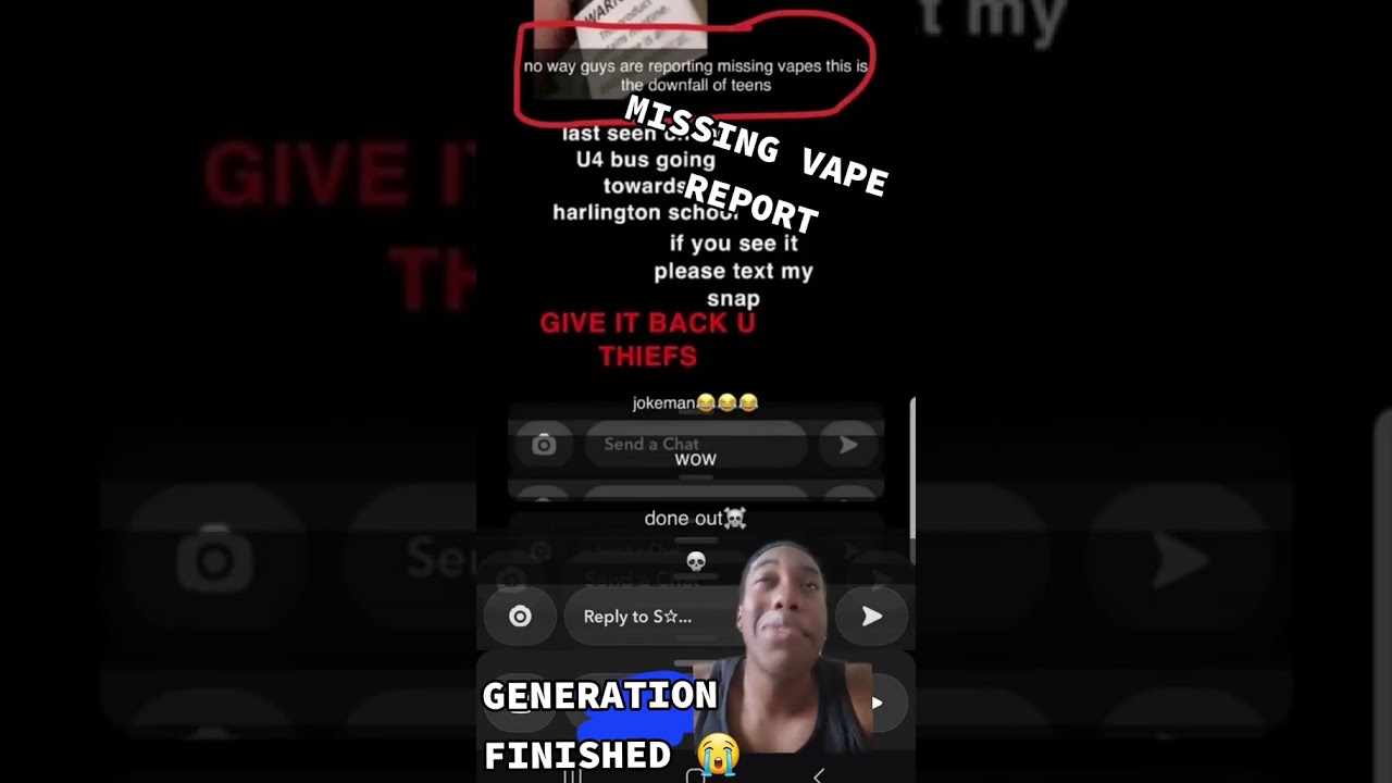 People Are Posting Missing Vape Reports Now😂 #shorts