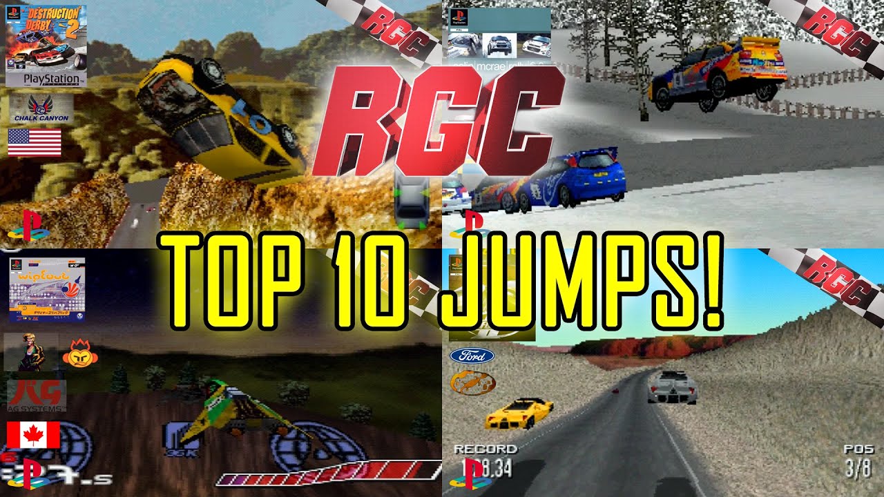 Top 10 Jumps! Racing Games | PC/PlayStation/PS1/PSX HD