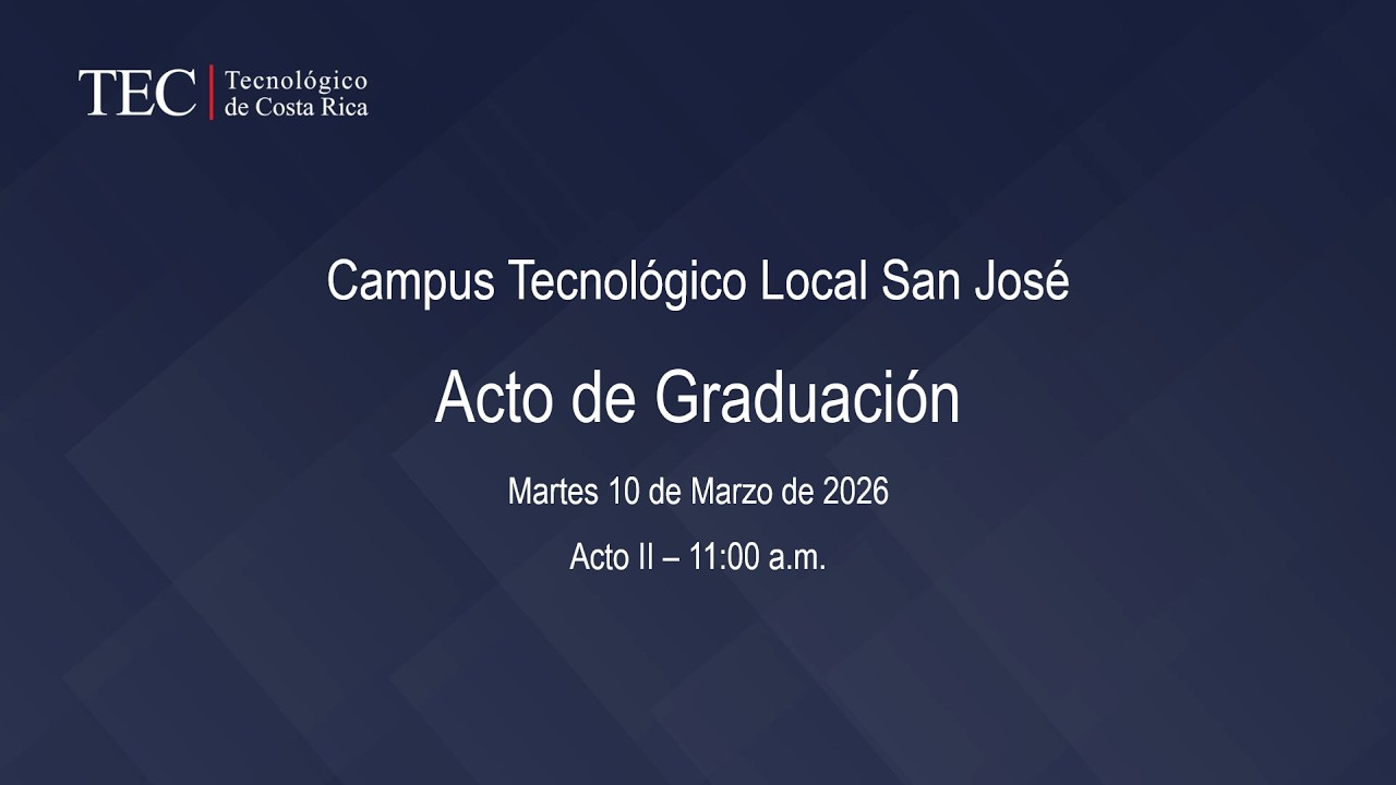 II Acto de graduación I Semestre 2026