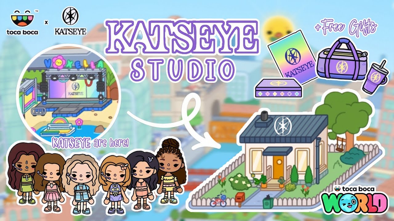 KATSEYE × Toca Boca уже в продаже! Дизайн студии KATSEYE + подарки ✨