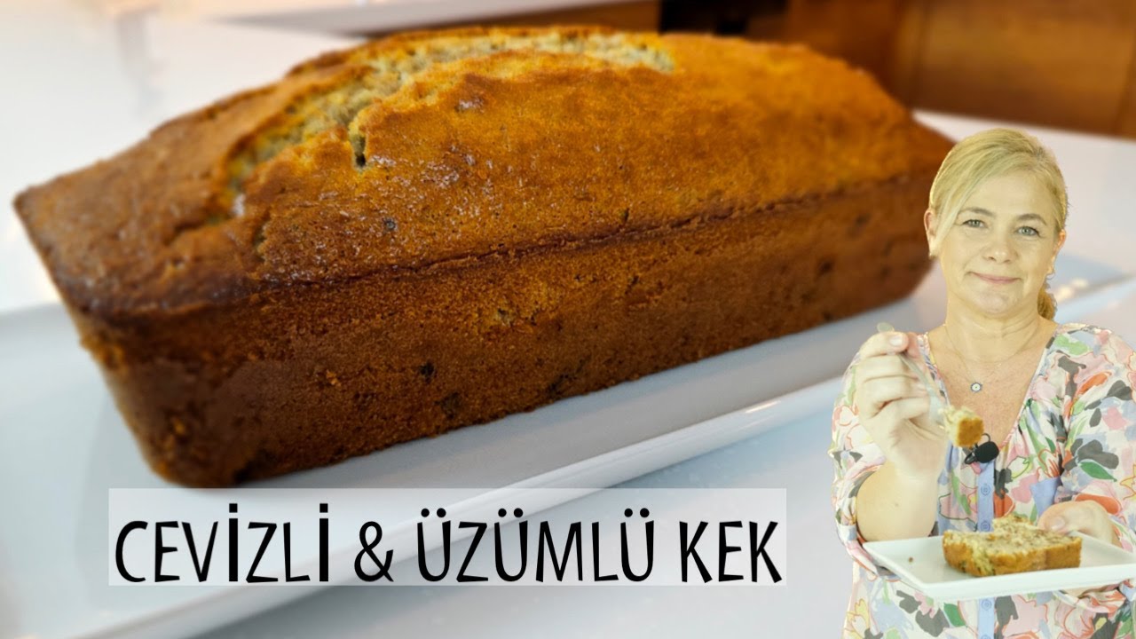 Tarifi çok istenen, Tam kıvamında Cevizli Üzümlü Kek