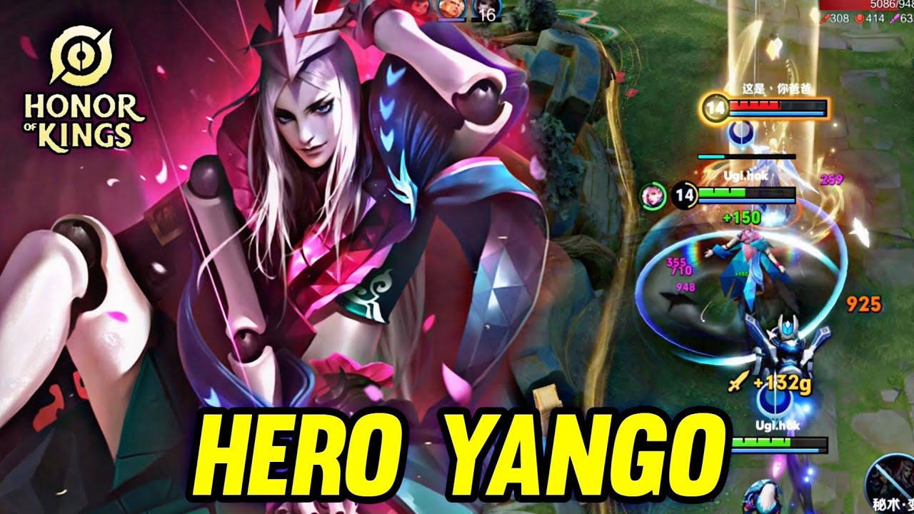 HOK : NEW HERO YANGO/YUAN GE GAMEPLAY | HIGH MEKANIK - HONOR OF KINGS