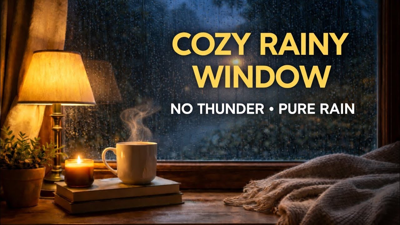 Cold Night Rain 🌧️❄️ 8 Hours | Pure Rain Sounds for Deep Sleep (No Thunder)