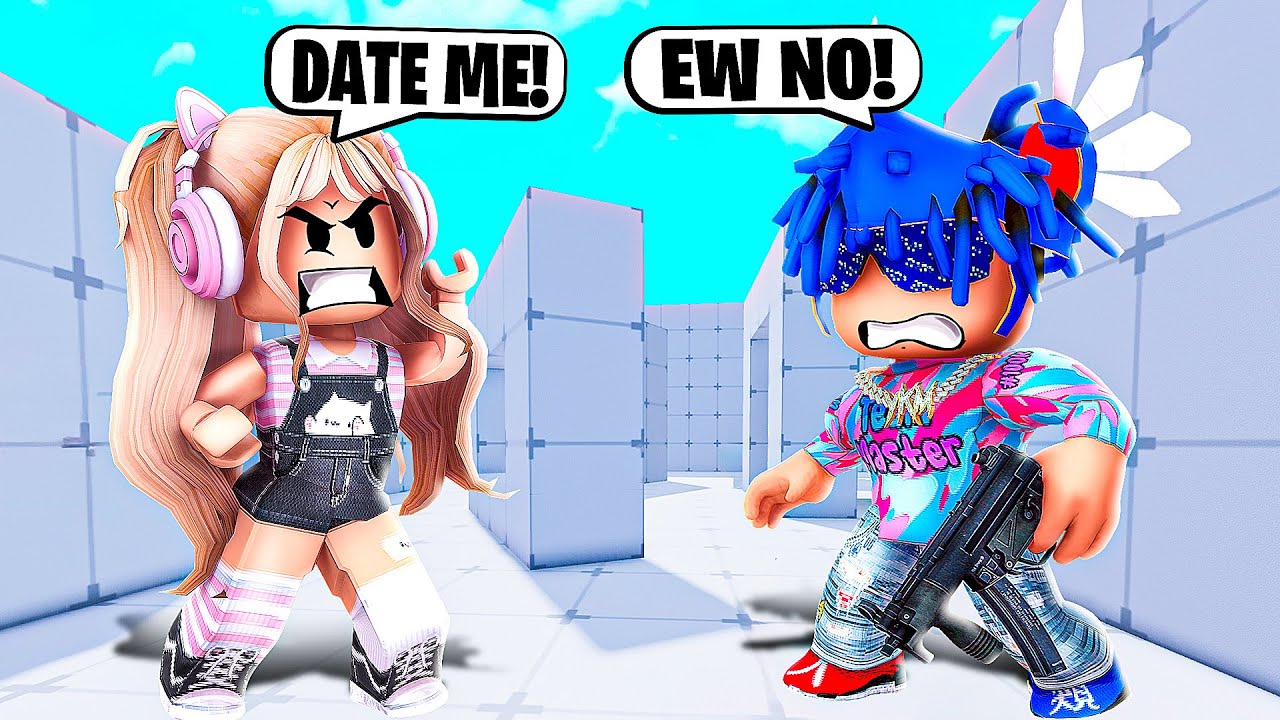 Девушка вела себя токсично, поэтому я её уничтожил... Roblox Rivals