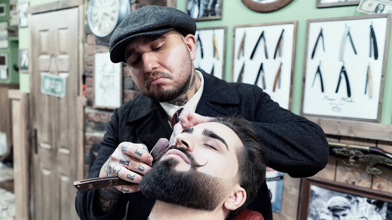 💈 ASMR BARBER - How to SHAPE UP a BEARD  - TUTORIAL