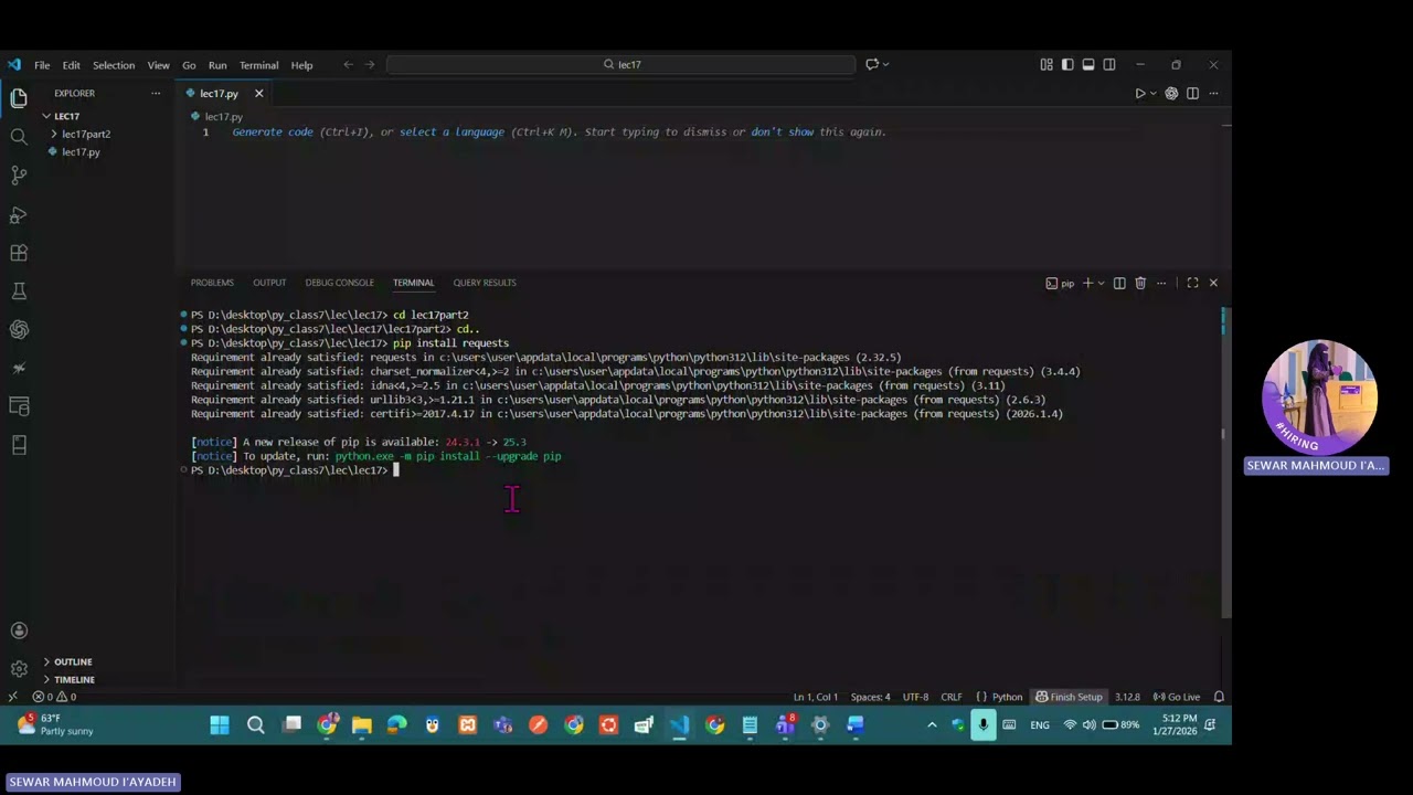 NumPy and venv introduction in python