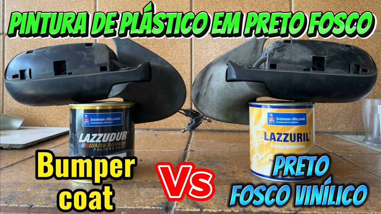 Pintura de plastico queimado do tempo qual melhor produto  bumper ou preto vinilico