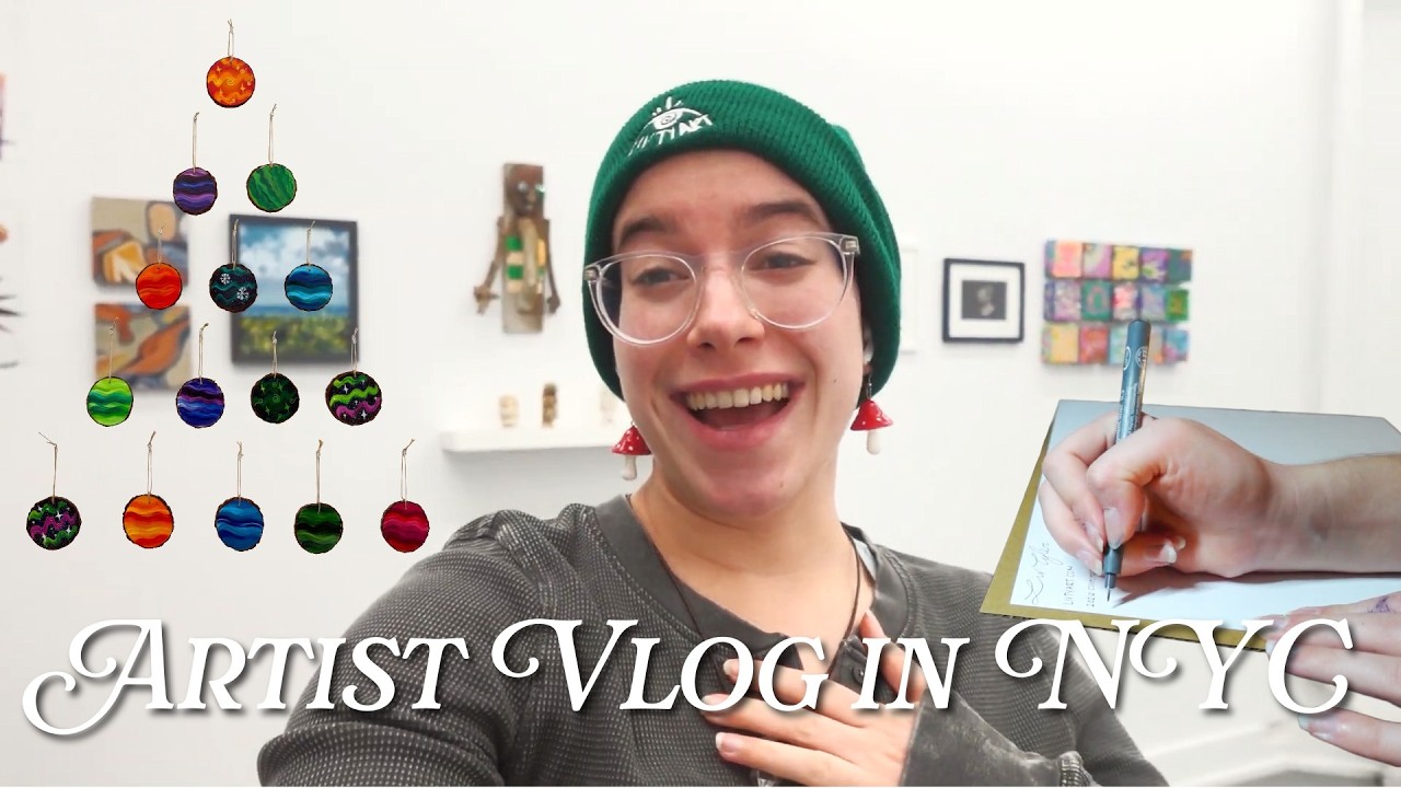 Life as an Artist in NYC: gallery hopping, holiday markets, and curating a group show
