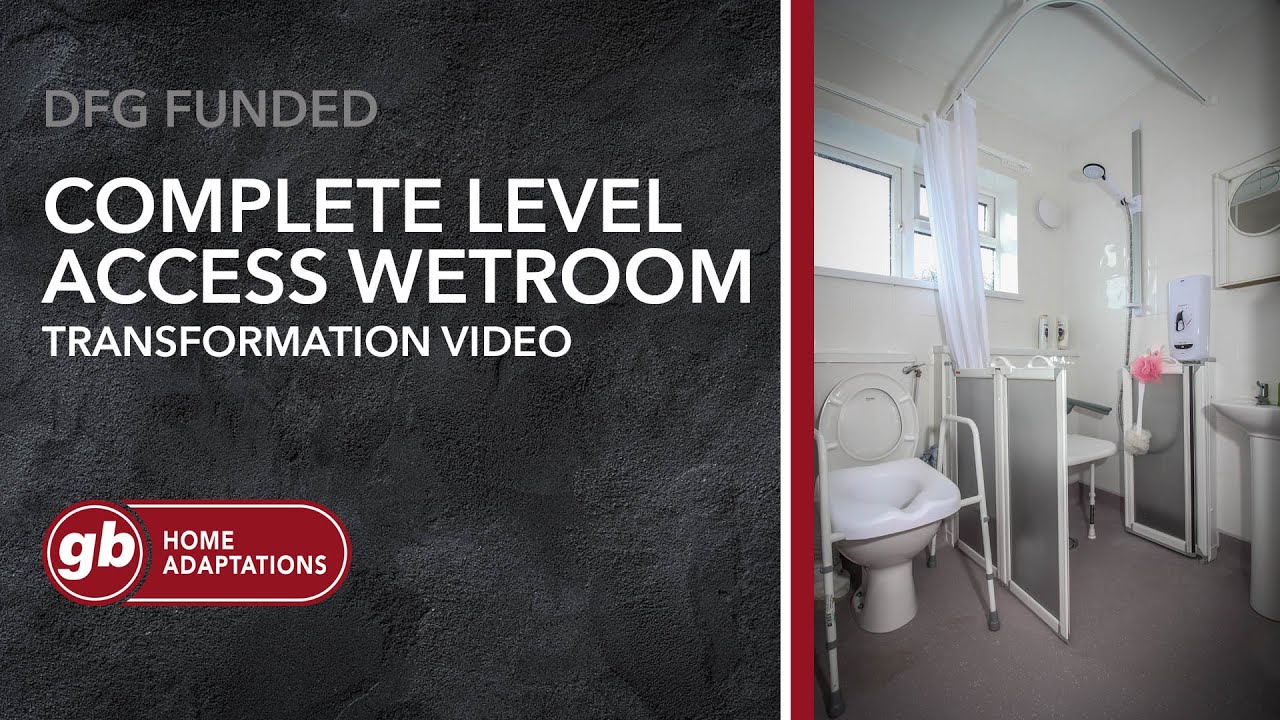 DFG Funded Wetroom Bathroom Adaptation | GB Home Adaptations