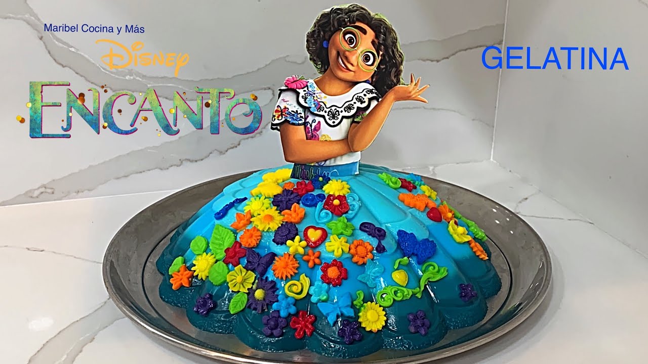GELATINA MIRABEL DE LA PELÍCULA  ENCANTO ¡SABOR CHICLE AZUL! SÚPER HERMOSA