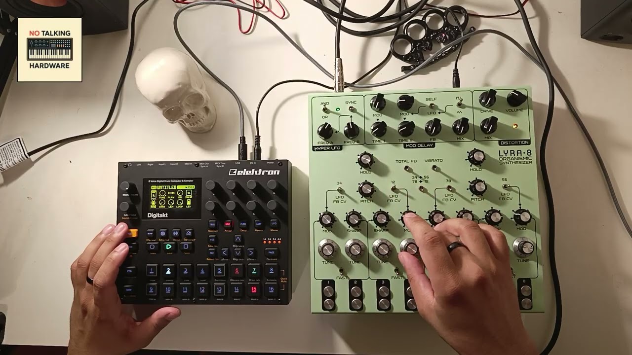 Sesión 4: Dark Techno/Industrial 140bpm - Soma Lyra 8 + Elektron Digitakt
