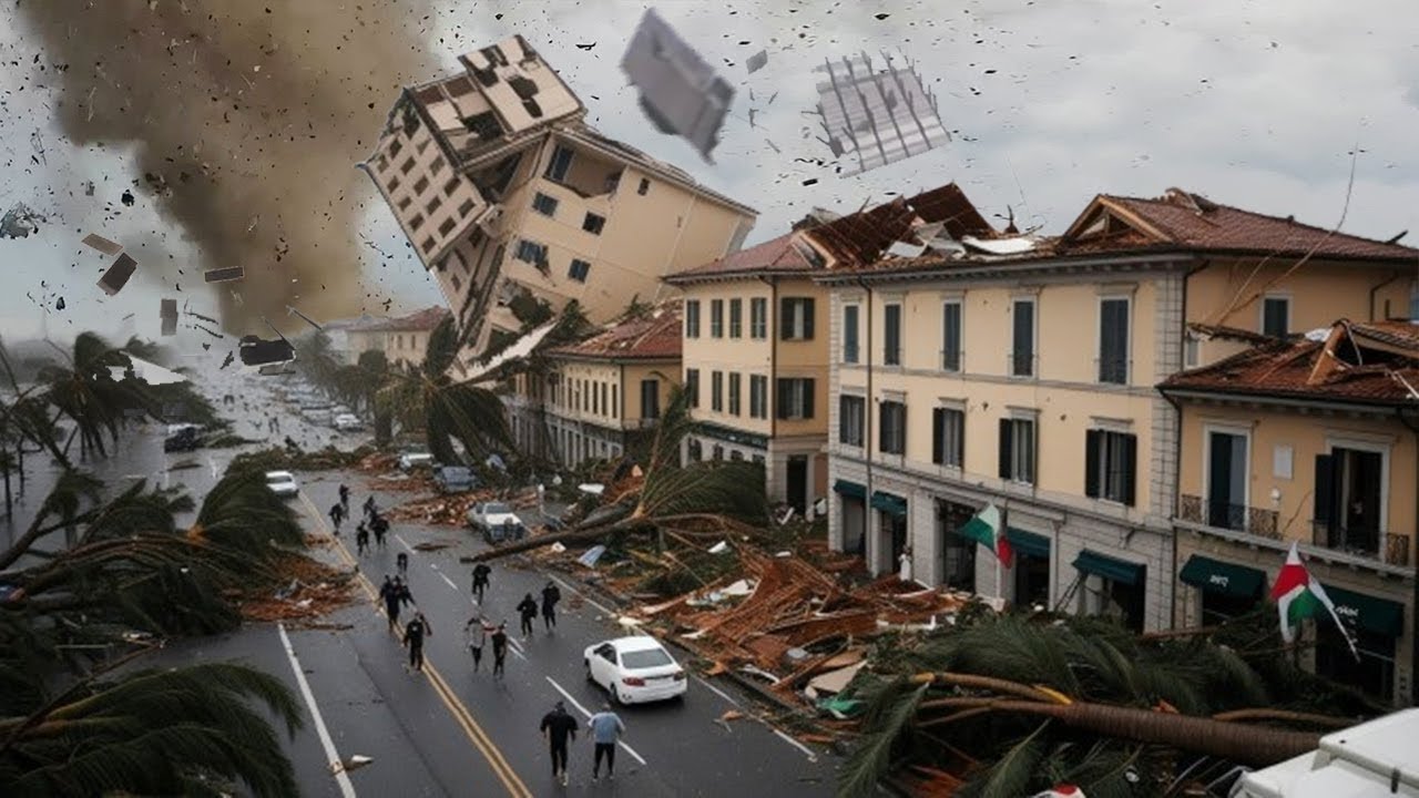 Europe in mourning today! A powerful tornado struck Mazarron, Spain