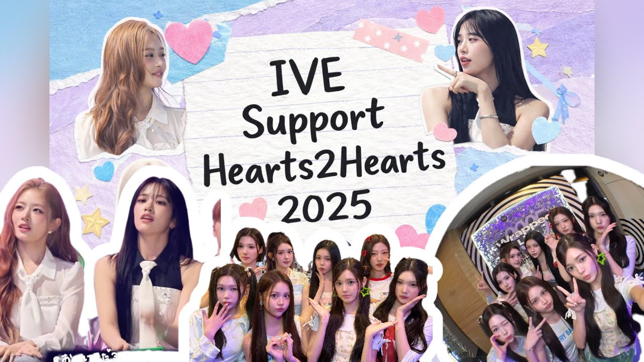 Kumpulan Dukungan ive ke Hearts2hearts ❤️🥰 #hearts2hearts #ive 