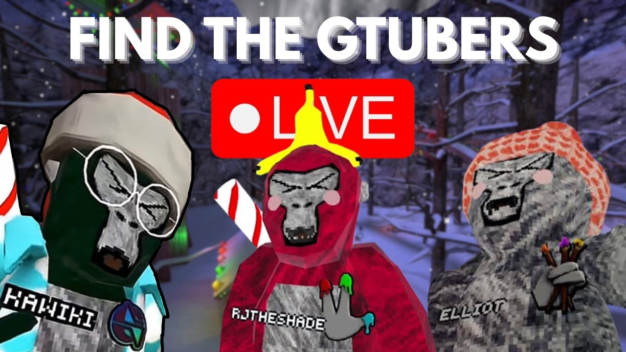 Find The GTubers LIVE | Gorilla Tag Live Stream