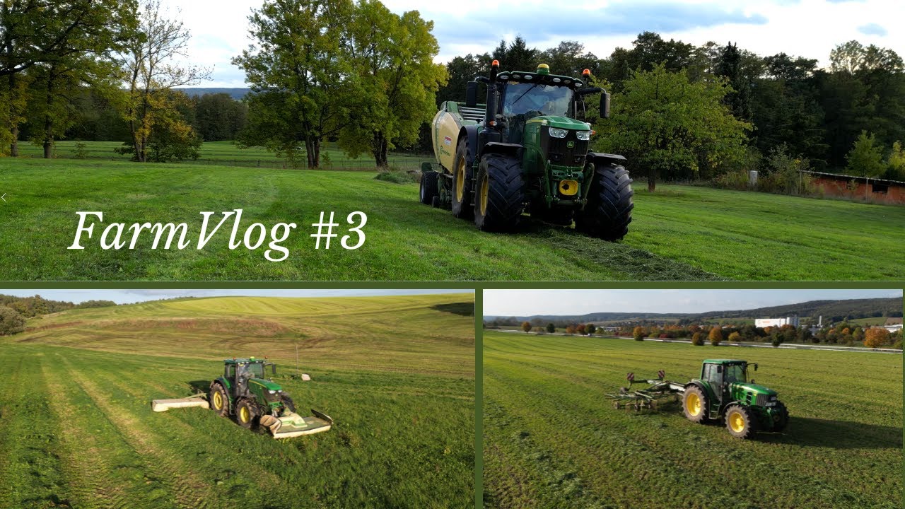FarmVLOG #3- 3.Schnitt, Vom Grashalm bis zum fertigen Ballen