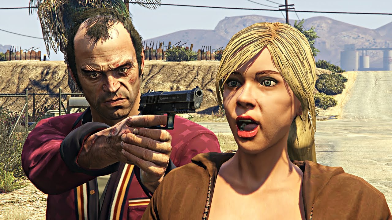 GTA V Trevor Kills Tracey
