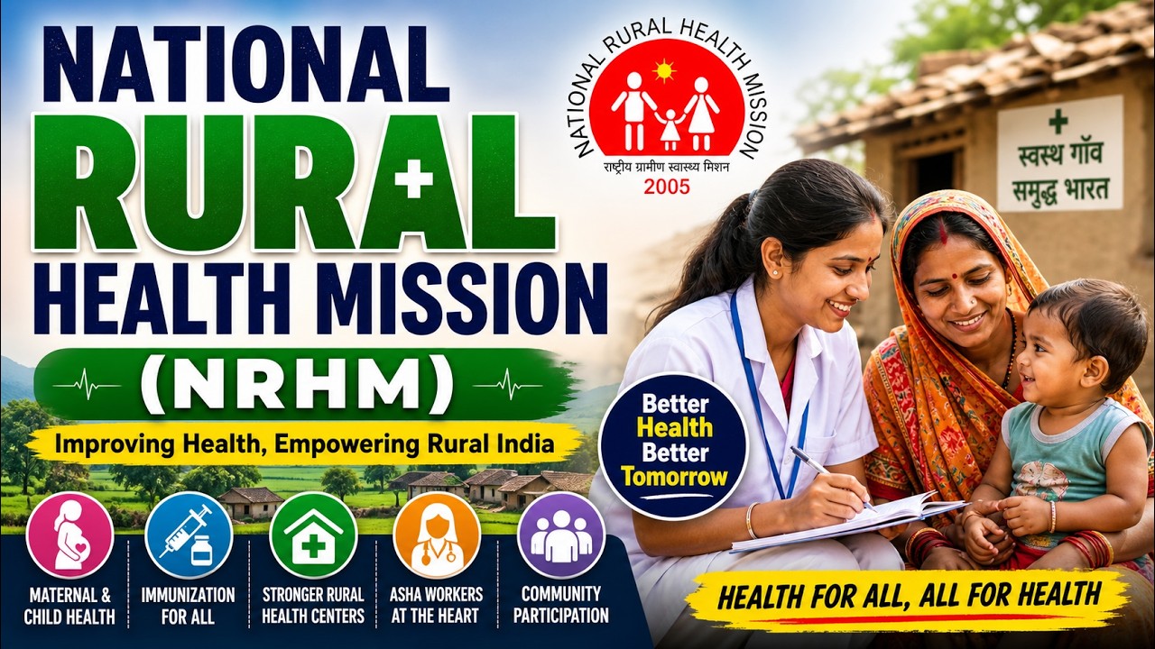 NRHM (National Rural Health Mission) | Introduction, Objectives, Components | Functions #nrhm