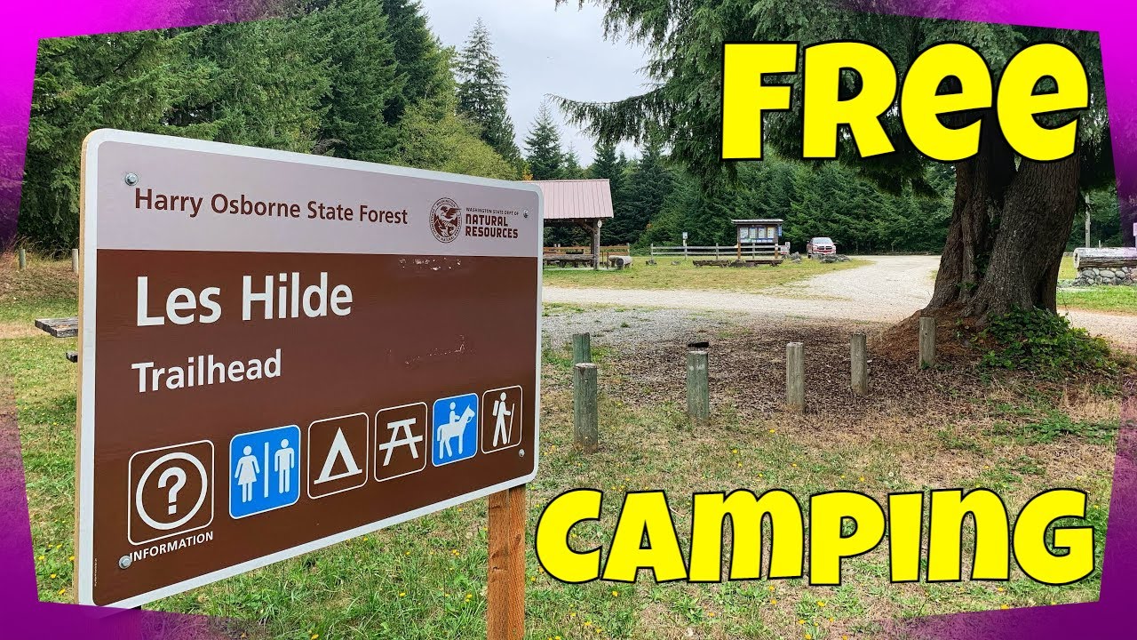 Free Camping at Les Hilde Trailhead | Harry Osborne State Forest with Discover Pass