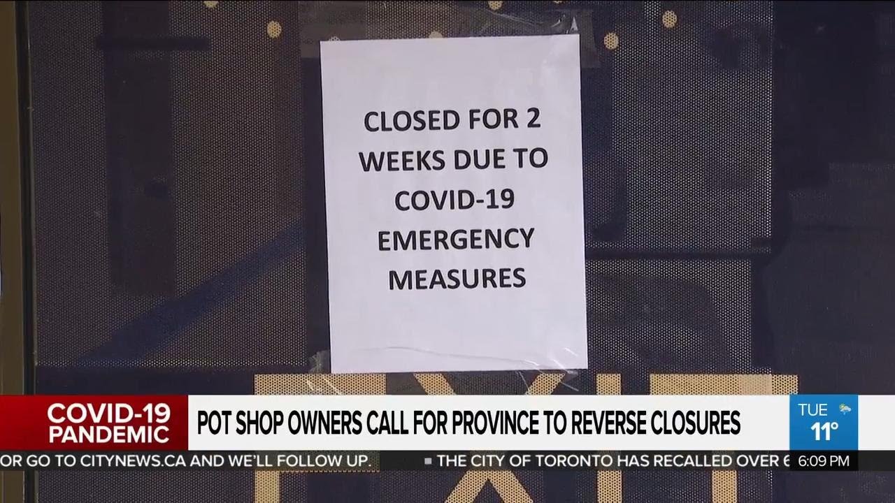 Pot shop owners call for province to reverse closures amid coronavirus pandemic