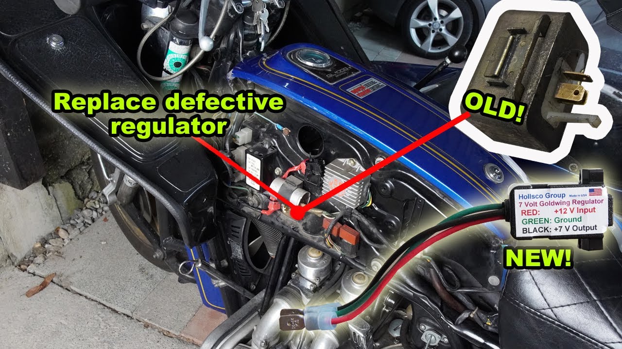 HONDA GOLDWING GL1000 | Defekten 7V Regulator ersetzen! | Jahrgang 1975 1977 | FACTOREM