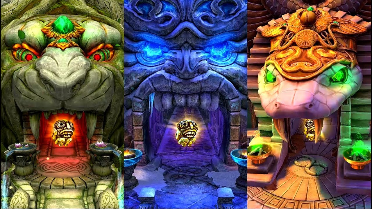 Temple Run 2 Lost Jungle VS Frozen Shadows VS Blazing Sands Android | iPad+iOS Gameplay HD
