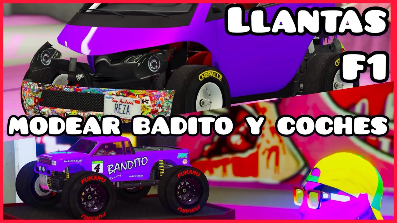 COMO CONSEGUIR Y PONER LLANTAS F1 - SOLO - MODEAR COCHES Y MODEAR BANDITO MODEAR CON FORMULA 1GTA 5
