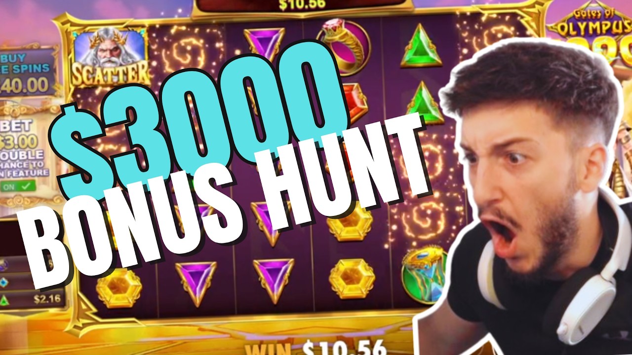 $3K BONUS HUNT GONE INSANE?! 😳🎰 HUGE WINS & HEARTBREAK