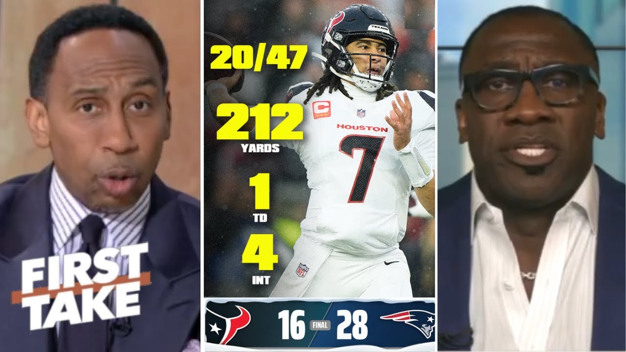 FIRST TAKE | CJ Stroud really ruined a Super Bowl level defense - Shannon on Texans lost to Patriots