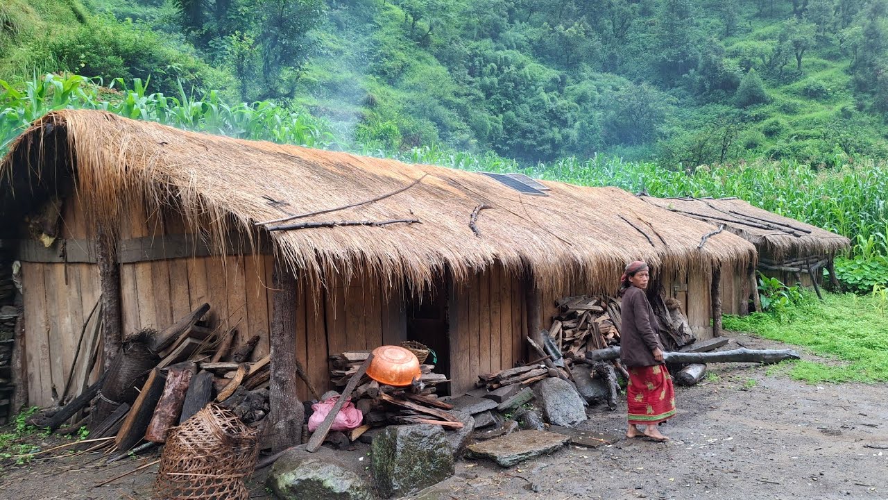 Rainy Season Nepali Village || Beautiful Nepali Village winter season Jajarkot || Travillage Nepal 
