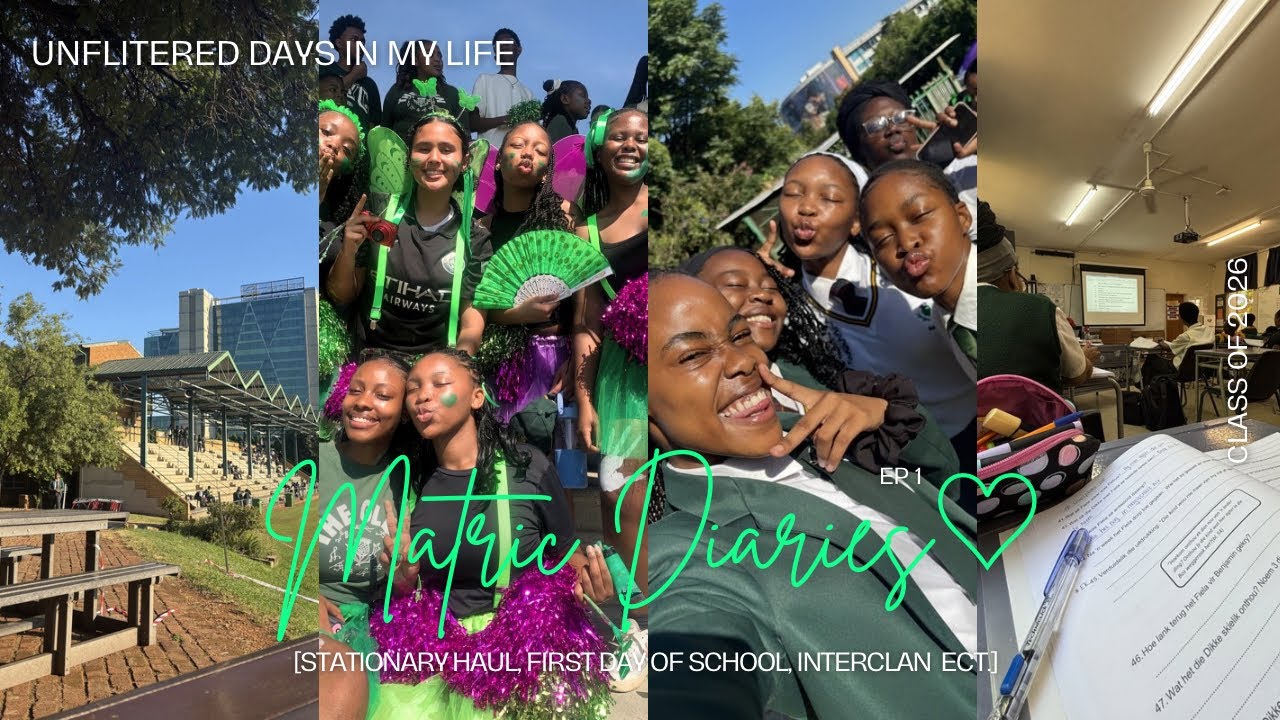 MATRIC DIARIES ep1: Back to School Vlog | Stationary haul, first day, inter-house athletics ect. 